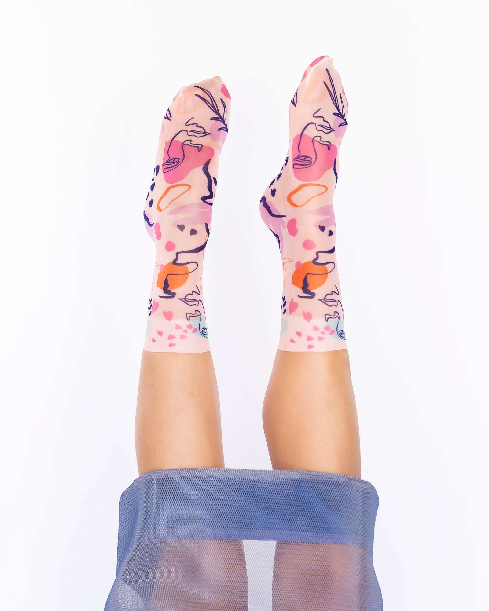 Ditsy Floral Sheer Ankle Sock