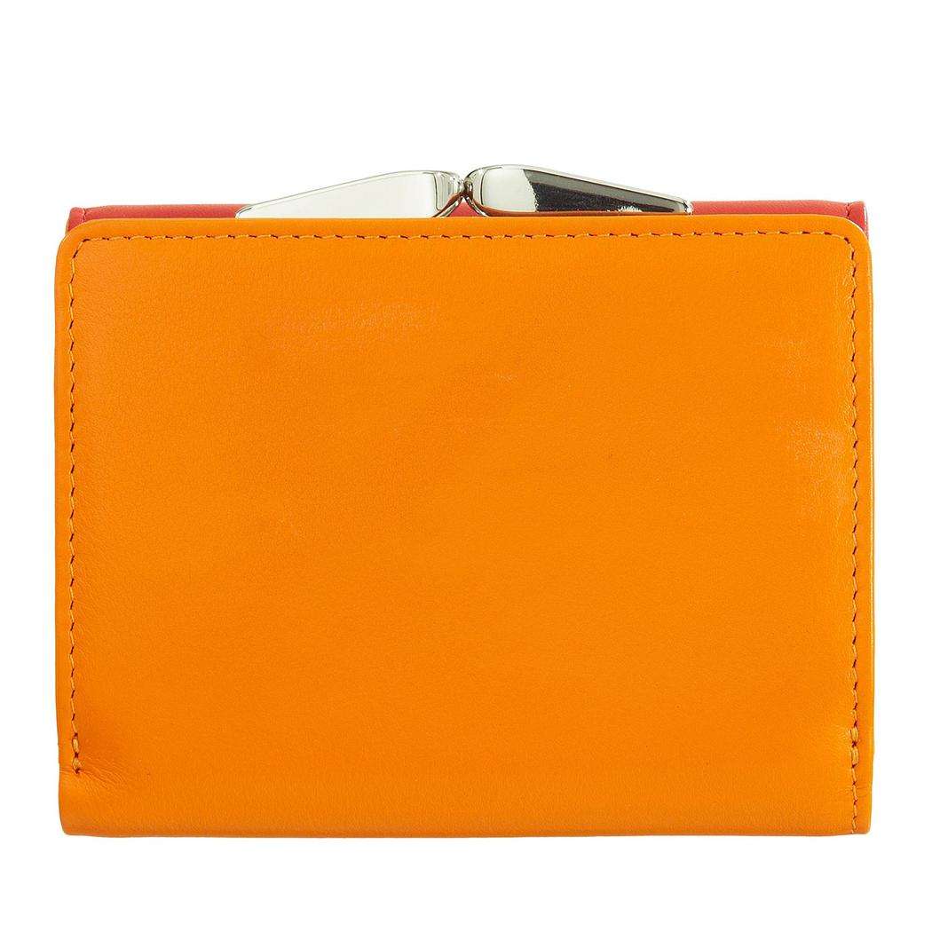 Dudu Women'S Leather Compact Wallet Clic Clac Red wholesale