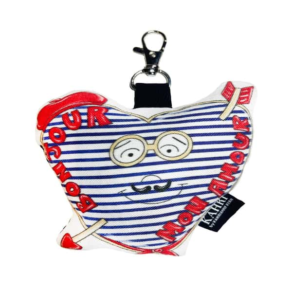 Mini Bonjour Heart Bag Charm wholesale